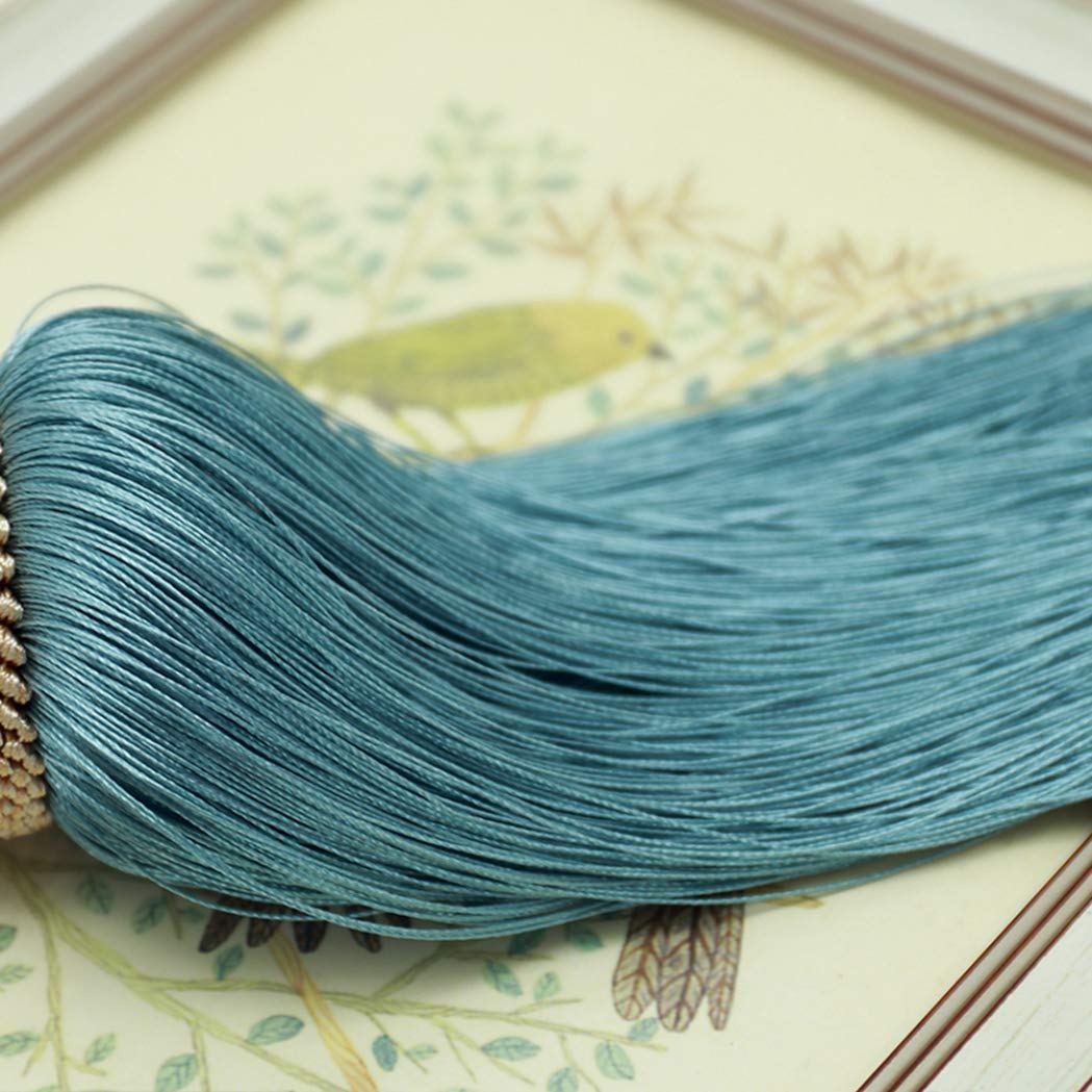 Vorhang Tassel Tiebacks, Dekoration for Vorhänge, Exquisite Raffhalter for mit Quastenfransen, for Wohnzimmer und Schlafzimmer, hängende Bälle for die Veranda, Vorhanghalterseil(Green)