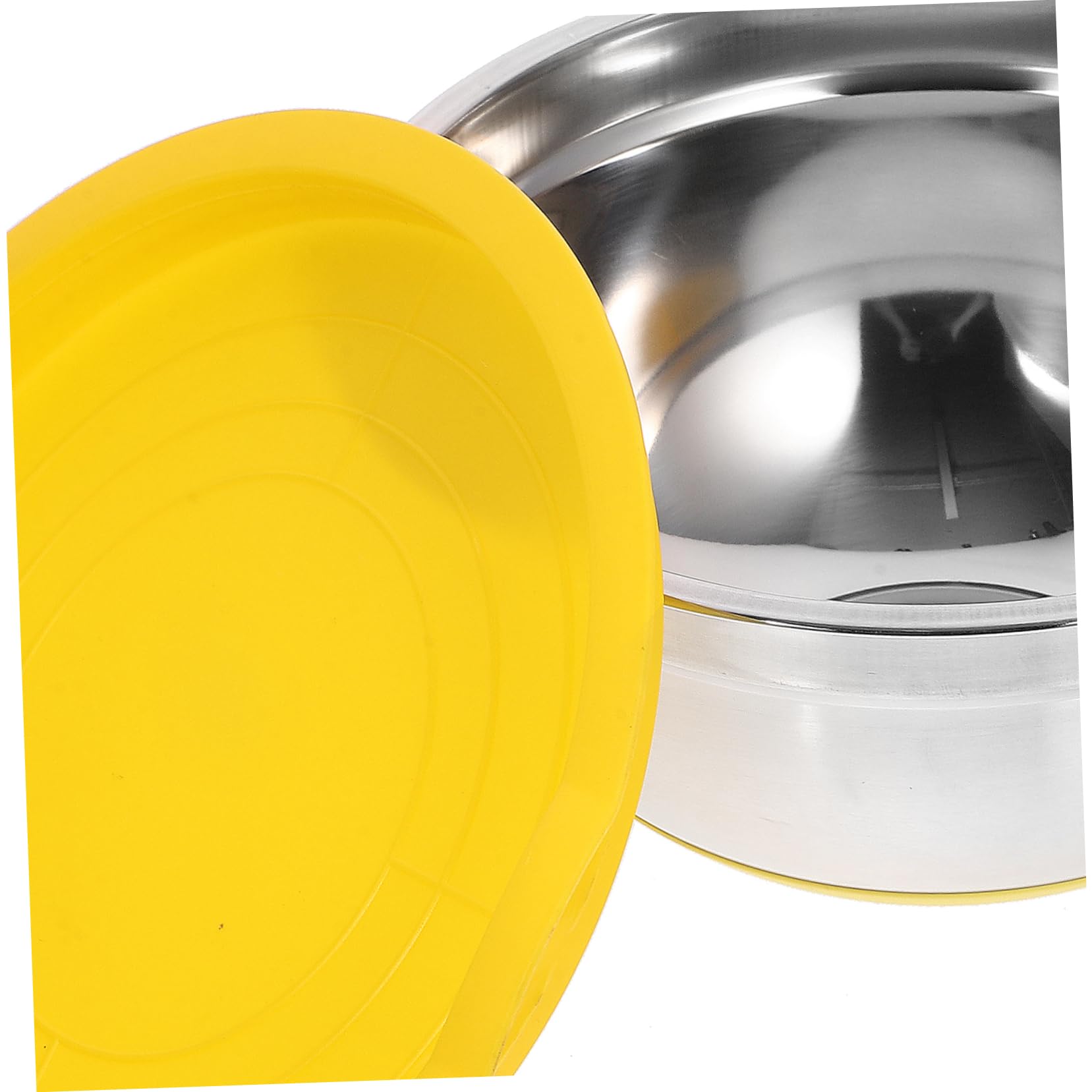 MAGICLULU Bol de Cocina Antideslizante de Acero Inoxidable Tapa, 4 Piezas