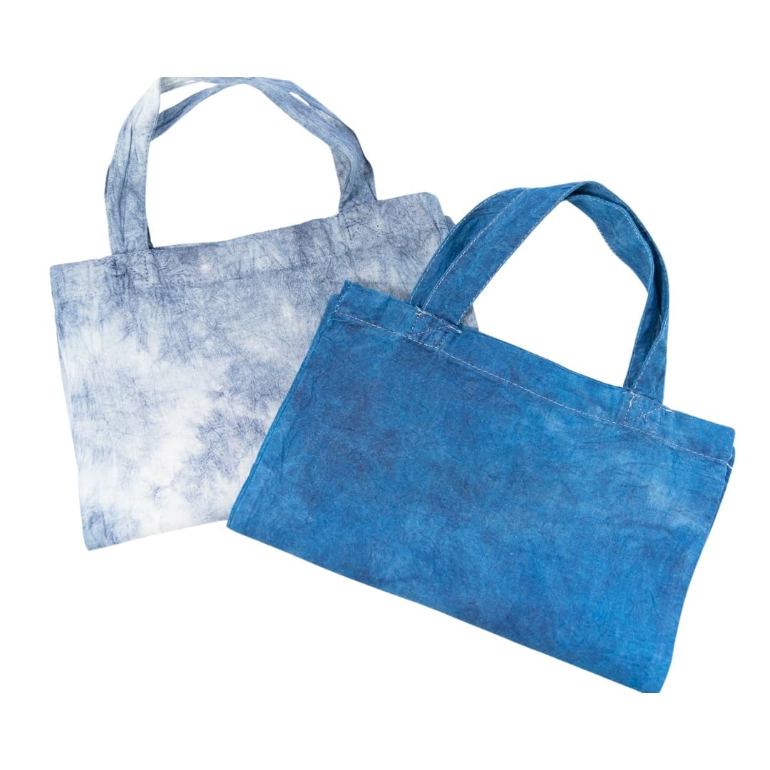 Amazon.co.jp: 【藍染 エコバッグ（叢雲）】 染物 藍染 紺 初心者