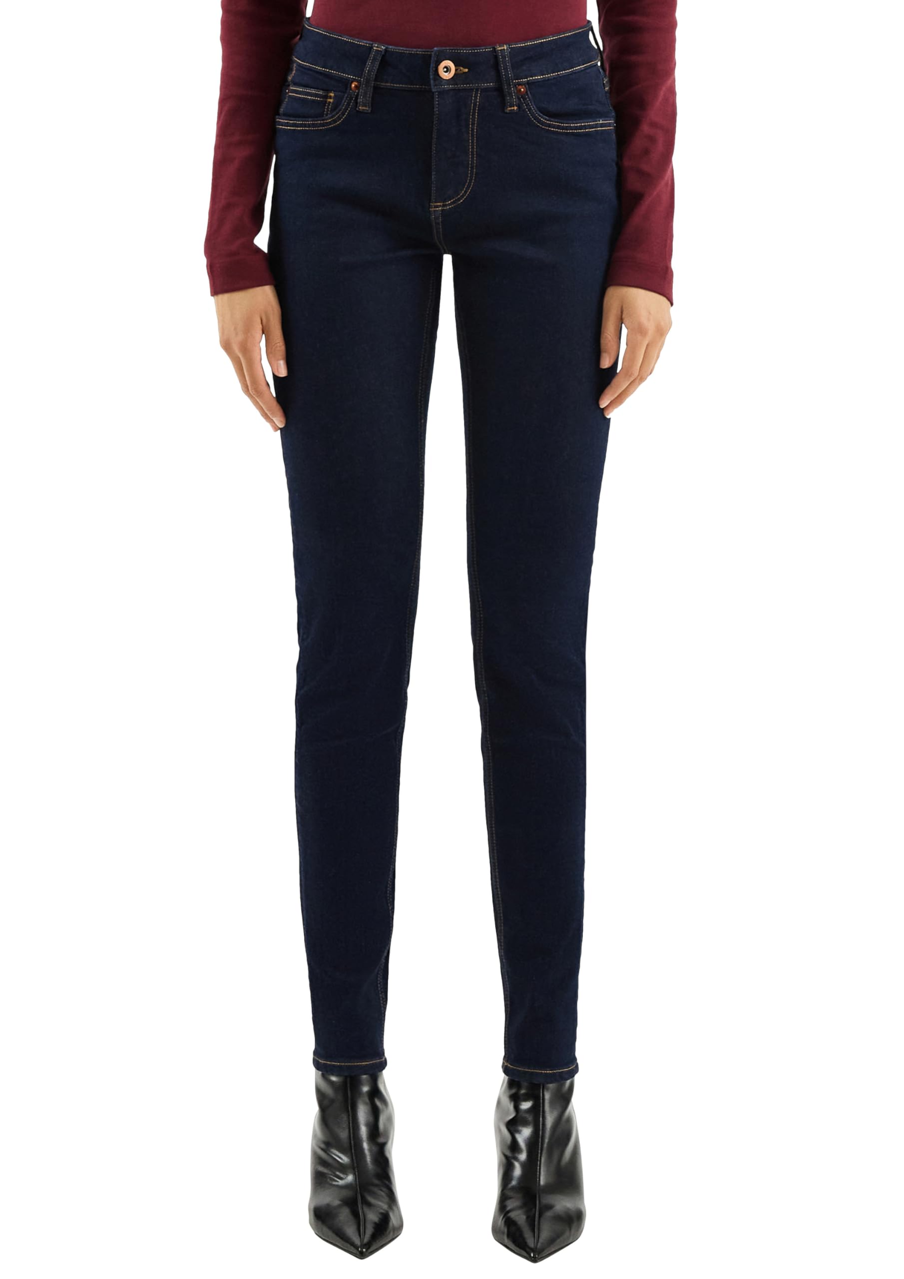 QS Damen Jeans Hose Sadie, Skinny Leg Jeans Sadie/Slim Fit/Mid Rise/Skinny Leg