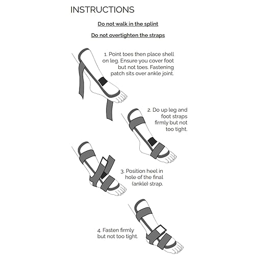 Miniatura 6 de Férula nocturna de ruptura del tendón de Aquiles, SOLO para desgarro completo de Aquiles - ANTES DE COMPRAR 1. Seleccione TAMAÑO Y LADO 2. Verifique