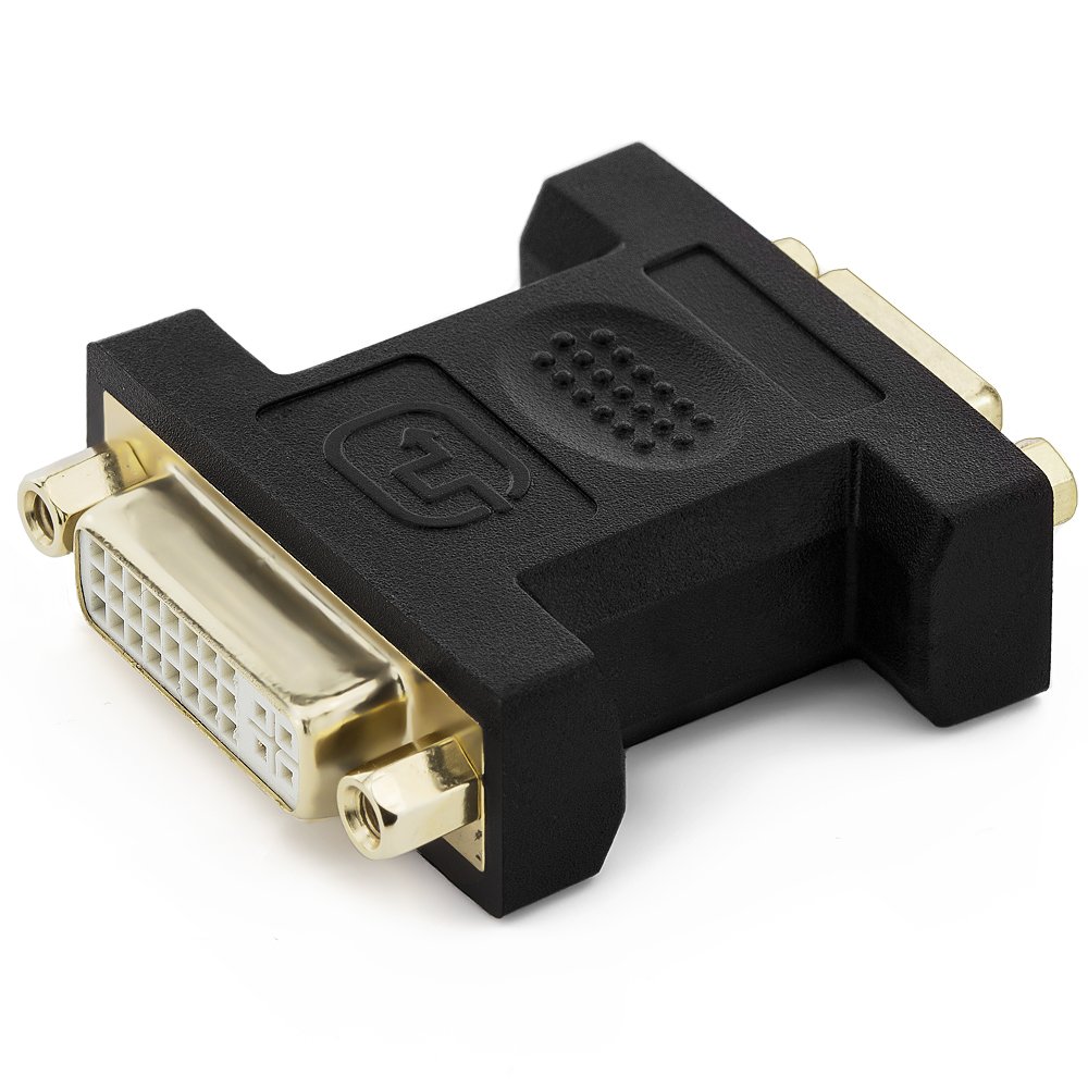 deleyCON Adattatore da DVI-I Femmina (IN) a VGA Femmina (Out) - per Monitor/proiettore VGA - Unidirezionale