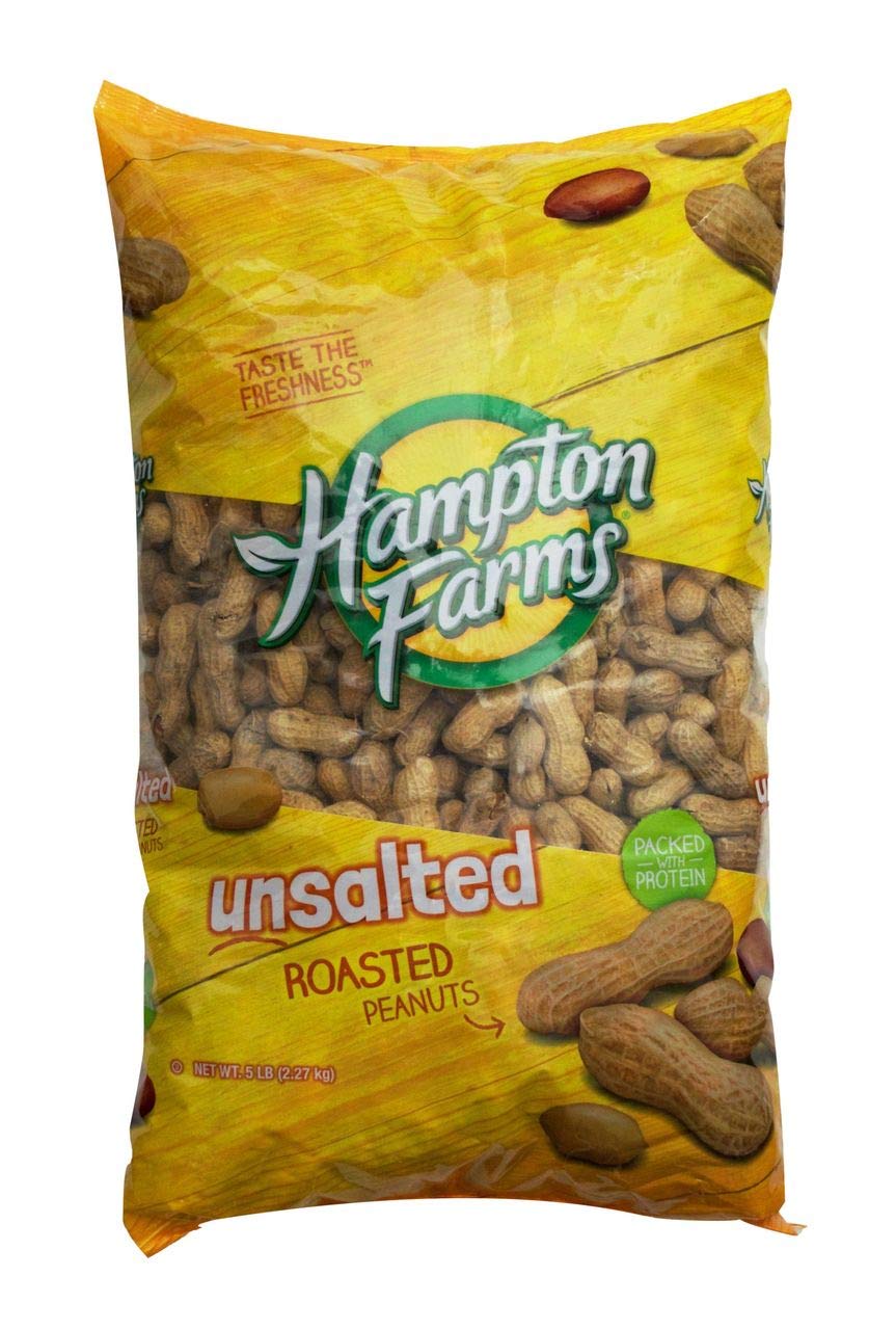 Product of Hampton Farms Unsalted Roasted In-Shell Peanuts, 5 lbs. [Biz Discount