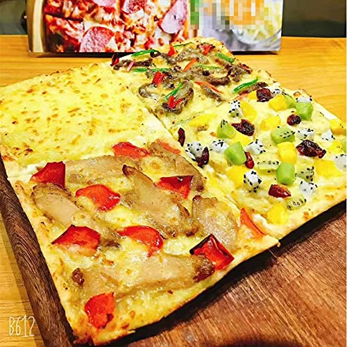 Square-Rectangle-Pizza-Baking-Pan-Nonstick-Pizza-Hole-Tray-Pan-Steel-Round-Crispy-Crust-Pizza-Oven-Tray-Perforated-Bakeware-Tool-Size-13inch-33X33X2cm