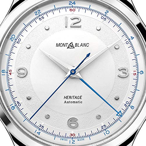 Montblanc orologio uomo Heritage GMT 40mm automatico acciaio 1199492