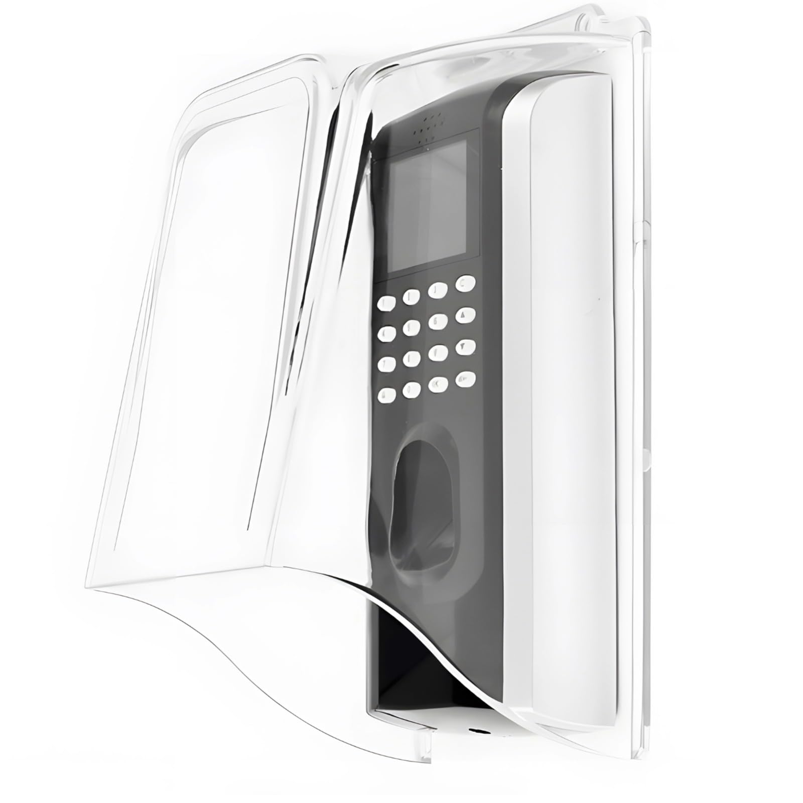 Türklingel-Schutzgehäuse für Ring Doorbell und Zutrittskontrollgeräte, transparentes PC-Material, wetterfest für den Außenbereich, Wasser- und staubdicht, leicht zu montieren