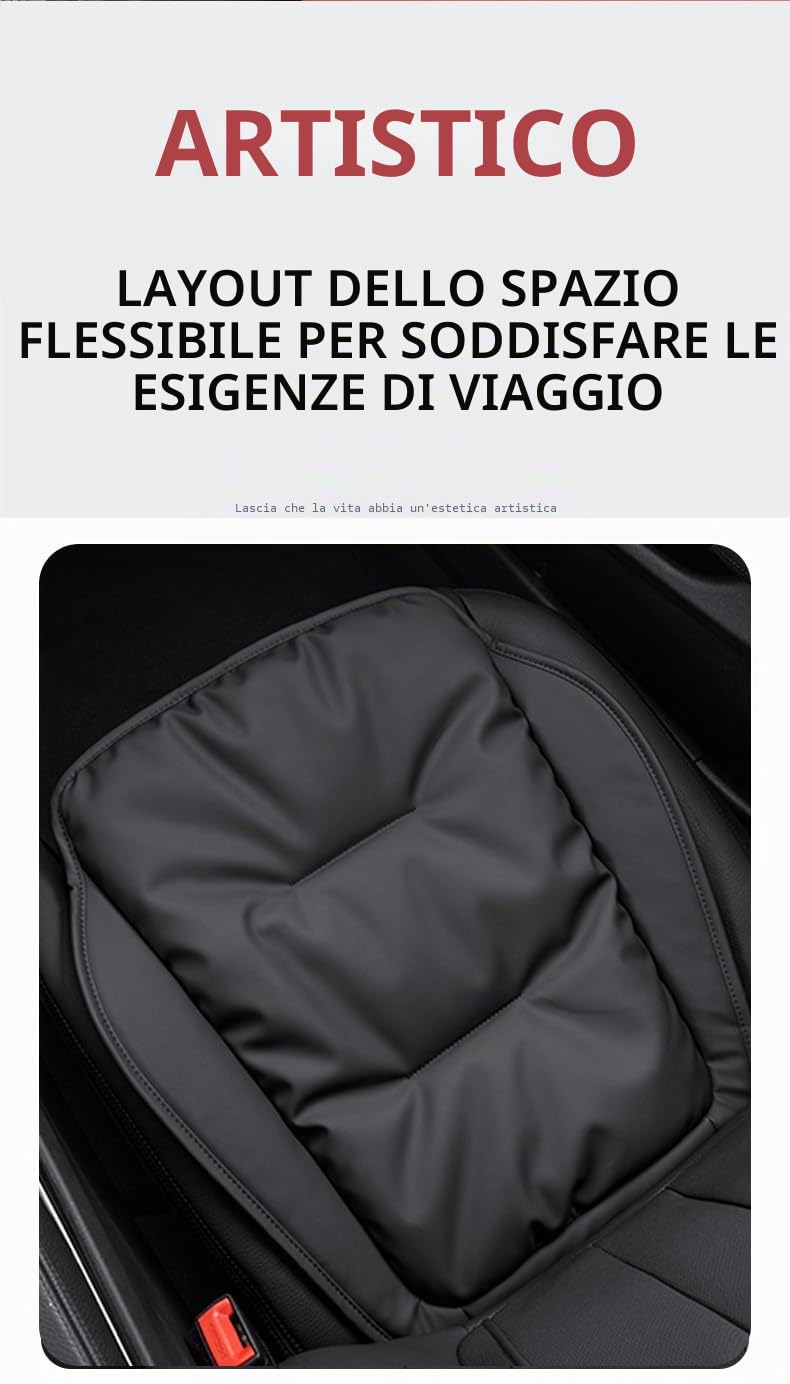 ontto Cuscino per Sedile Auto, per sedili Anteriori, Antiscivolo, Adatto per BMW Serie 1, 2, 3, 4, X1, X2, X3, X5, X7, IX1, IX40, F10, F20, F30, G20, G30, GT, Accessorio Nero