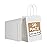 RACETOP 50 Pack White Kraft Paper Gift Bags, 5.8x3.2x8.25 Inch Small Paper Bags with Handles Bulk for Business, Parties & Retail, Shopping, Versatile for Birthday, Wedding, Grocery & Craft
