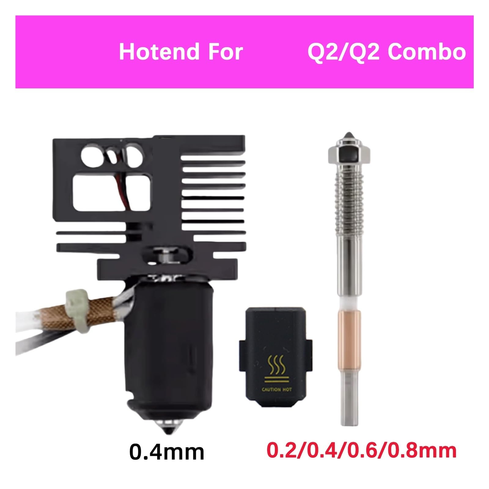 Hotend bimetálico, compatible con QIDI