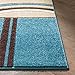 Well Woven Ruby Echo Shapes & Circles Geometric Blue 5 by 7 Rug - Medium Size Blue Rug, Thick Pile Carpet, Durable Easy Care Floor Covering, Stain Resistant, Contemporary Style, Modern Pattern