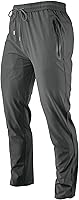 BALWUKO Men's Lightweight Quick Dry Hiking Running Pants - Breathable 4-Way Stretch Zipper Pockets UPF 50+ Outdoor Work Pants