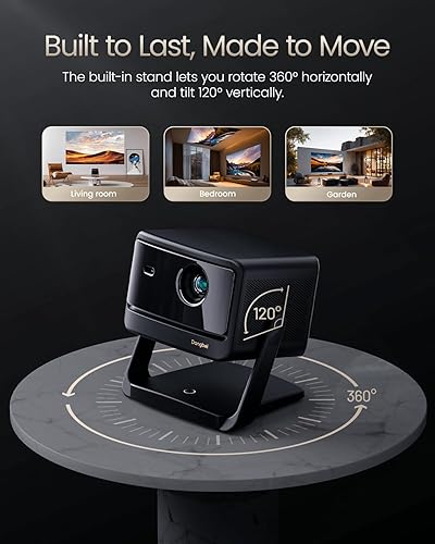 Miniatura 4 de Dangbei Proyector DBOX02 Pro 4K GTV, 2000 lúmenes ISO, HDR10+, Dolby Audio, listo para 3D, Keystone/enfoque automático, pantalla de 300 pulgadas,
