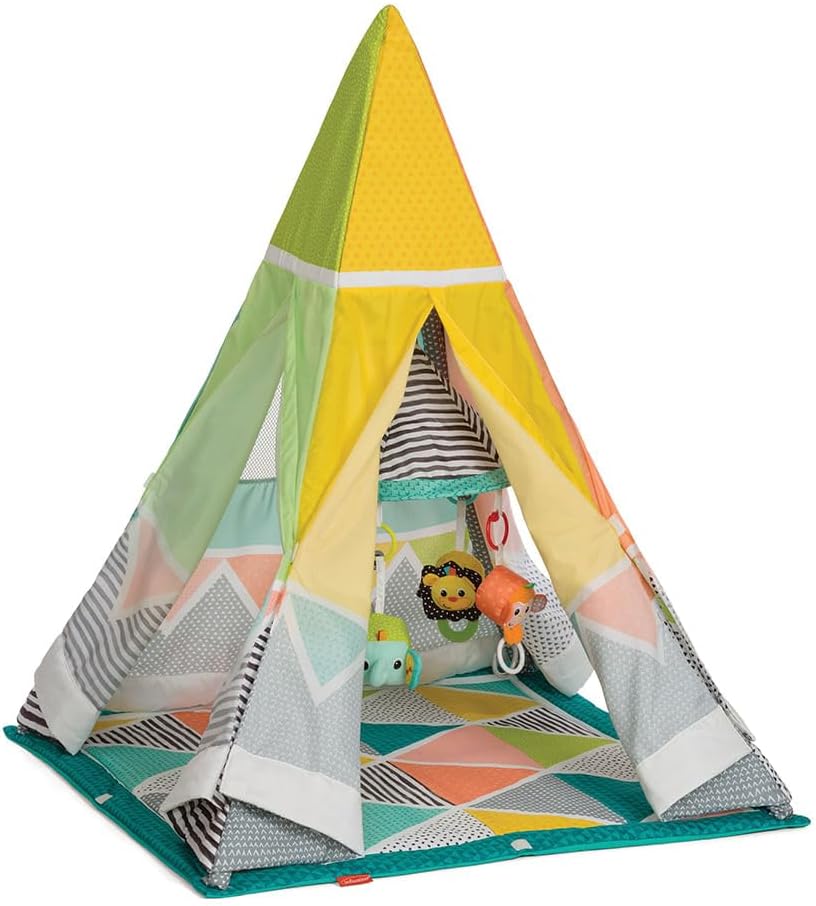 InfantinoGrow With Me Playtime Teepee Baby Playgym, Multicolor, Infantino Grow With Me Playtime Teepee Gym, 216143
