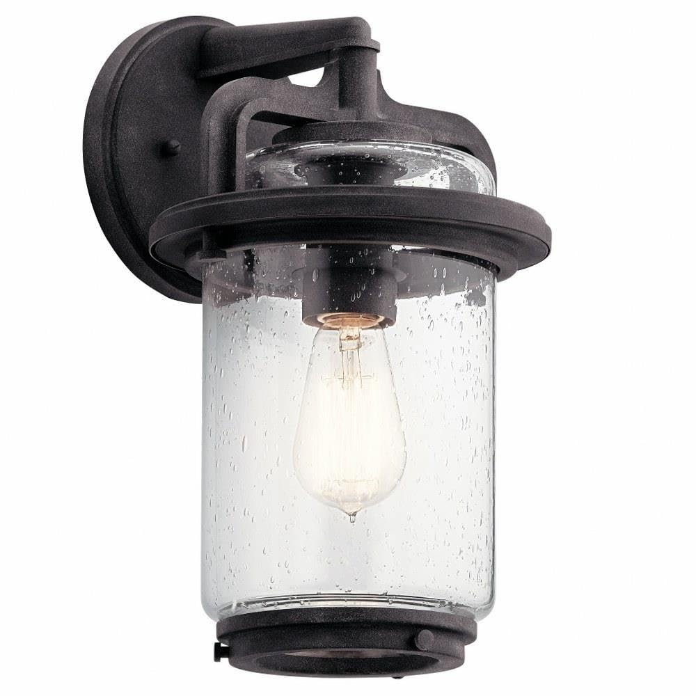 kichler lighting 49865wzc wall mount, weathered zinc