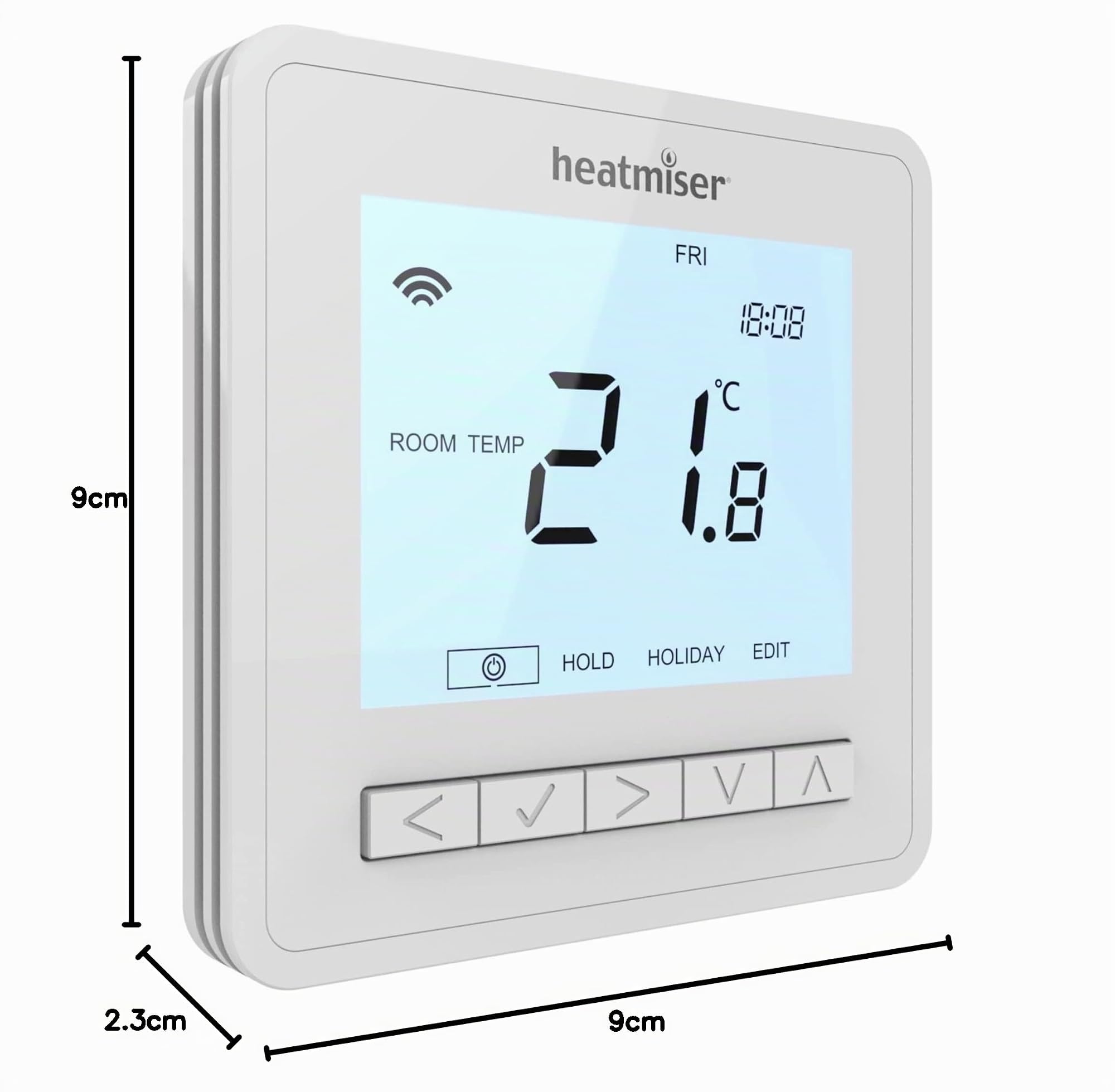 Le thermostat intelligent sans fil Heatmiser NeoAir V3 fonctionne avec le NeoHub Gen 2 vous donnant une interface avec le kit Apple Home Alexa et Google Home donnant des commandes