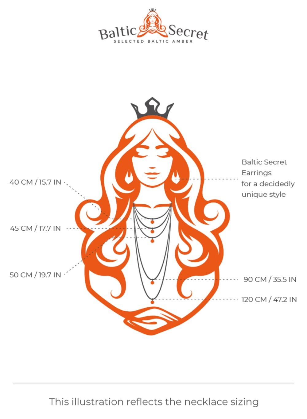 Collana da donna in ambra baltica cruda – Collana con perle naturali fatte a mano, gioiello in vera pietra, regalo per donne e mamme – Baltic Secret