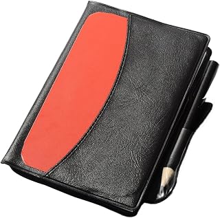 Yardwe Red Referee and Whistle Set Metal with Cards Yellow for Soccer
