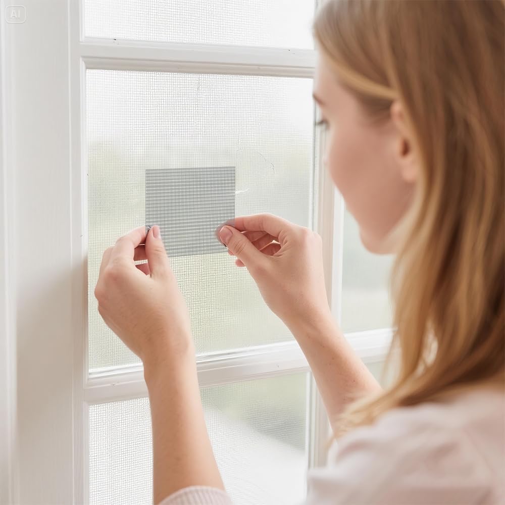 SKOFRI Screen Repair Tape, Window Insect Screen Adhesive Tape Windows - View #8