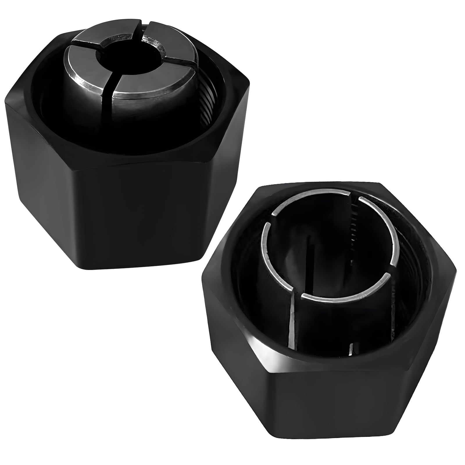 1/2" and 1/4" Router Collet for Dewalt DW621 DW616 DW618 Dw622 Dw626 Router, for Bosch 1617, 1617EVS, 1618, 1618EVS, 1613, 1613EVS, 1613AEVS Router Part No. 326286-03, 326286-04, 2610906283,2610906284