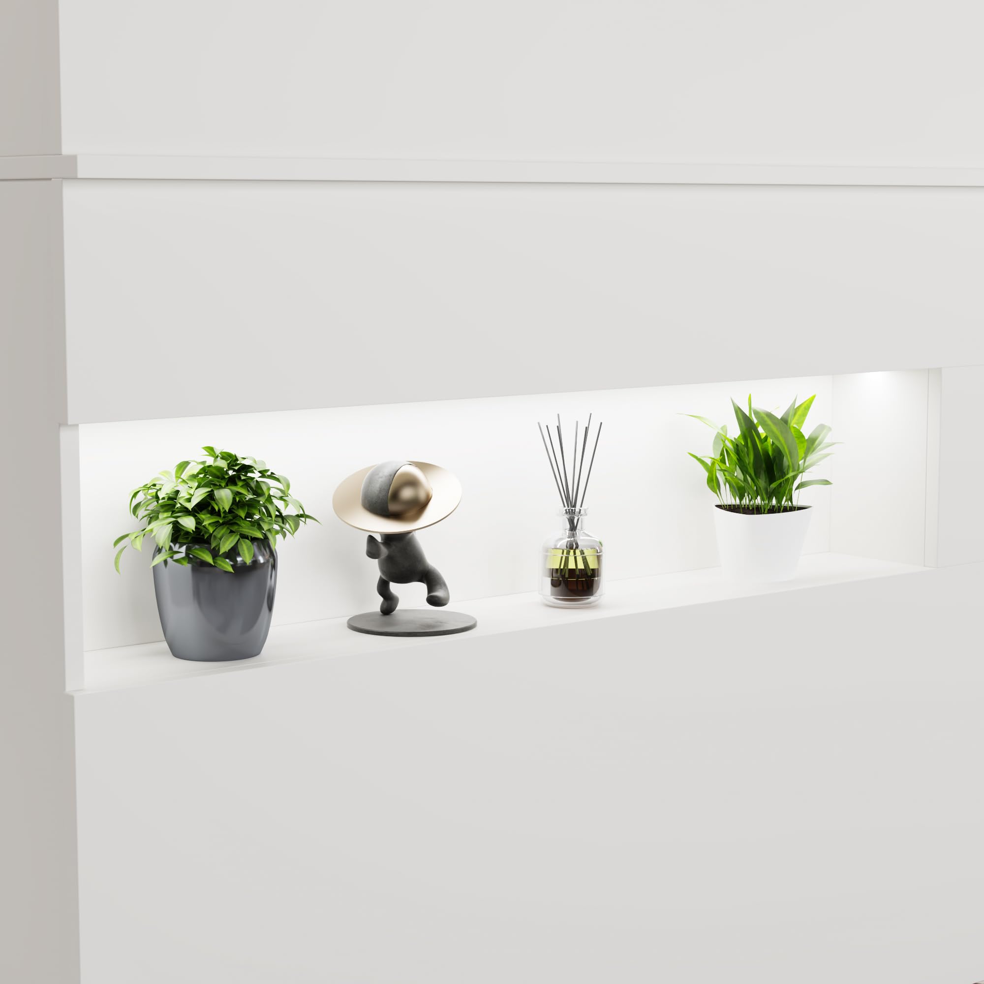 Mueble recepción, Mostrador de recepción, Mostrador de Tienda, Mostrador de Venta, con cajón para Teclado, Mueble de recepción, Blanco, MDF, 100cm X 120 cm X 50 cm