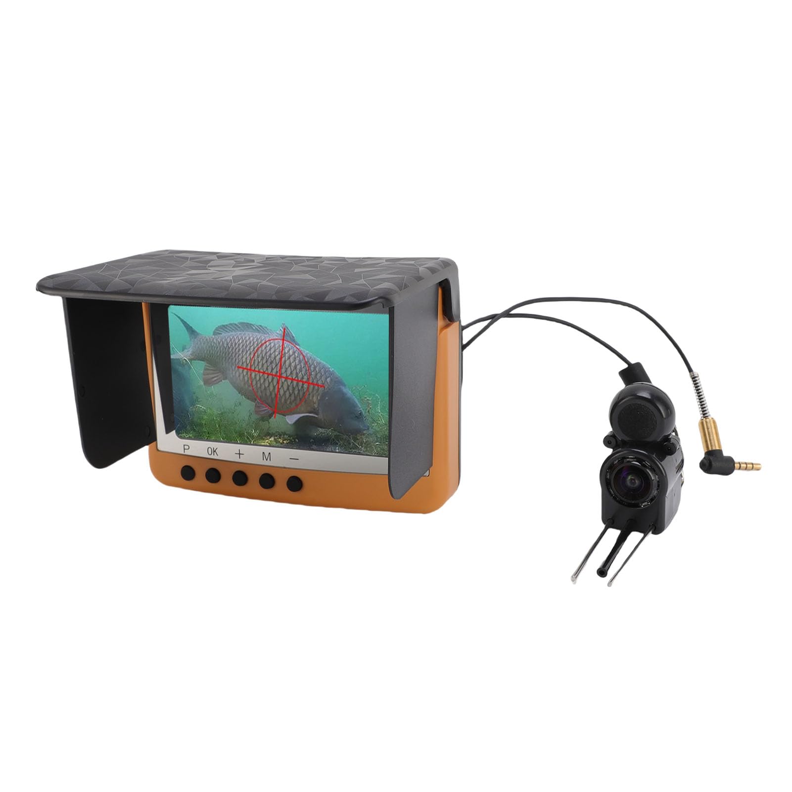Annadue Caméra de Pêche sous-Marine 25 M Câble FHD Écran 4,5 Pouces