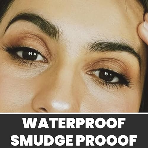 Miniatura 6 de Kit de sellos de cejas y plantillas para cejas, kit de cejas trío para cejas, incluye cepillo para cejas y diadema de cortesía (marrón oscuro sauce)