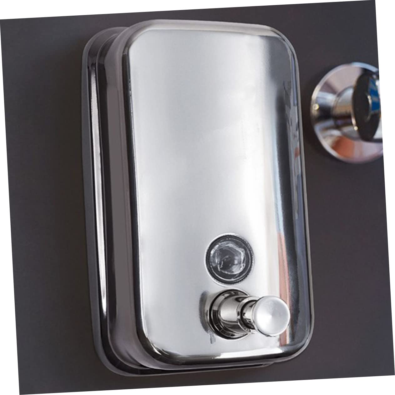 WOONEKY Dispensador De Jabón Líquido Dispensador De Loción 1000 Ml Acero Inoxidable 201 De Pared Recargable para Baño Hotel Hogar