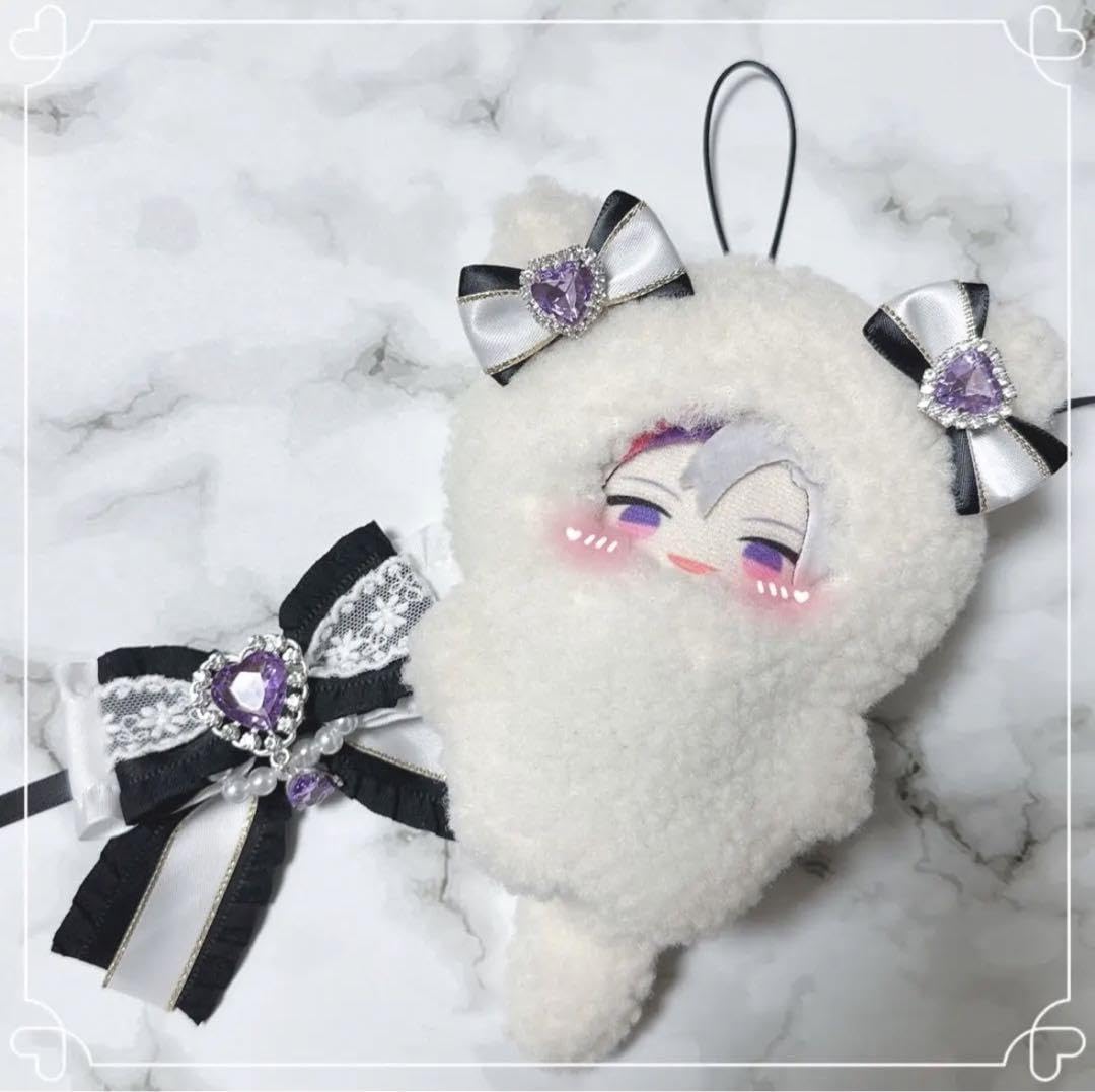ぬい服 くま 白 むらさき にじぱぺ 10cm 11cm 着ぐるみ｜Yahoo - 着せ 