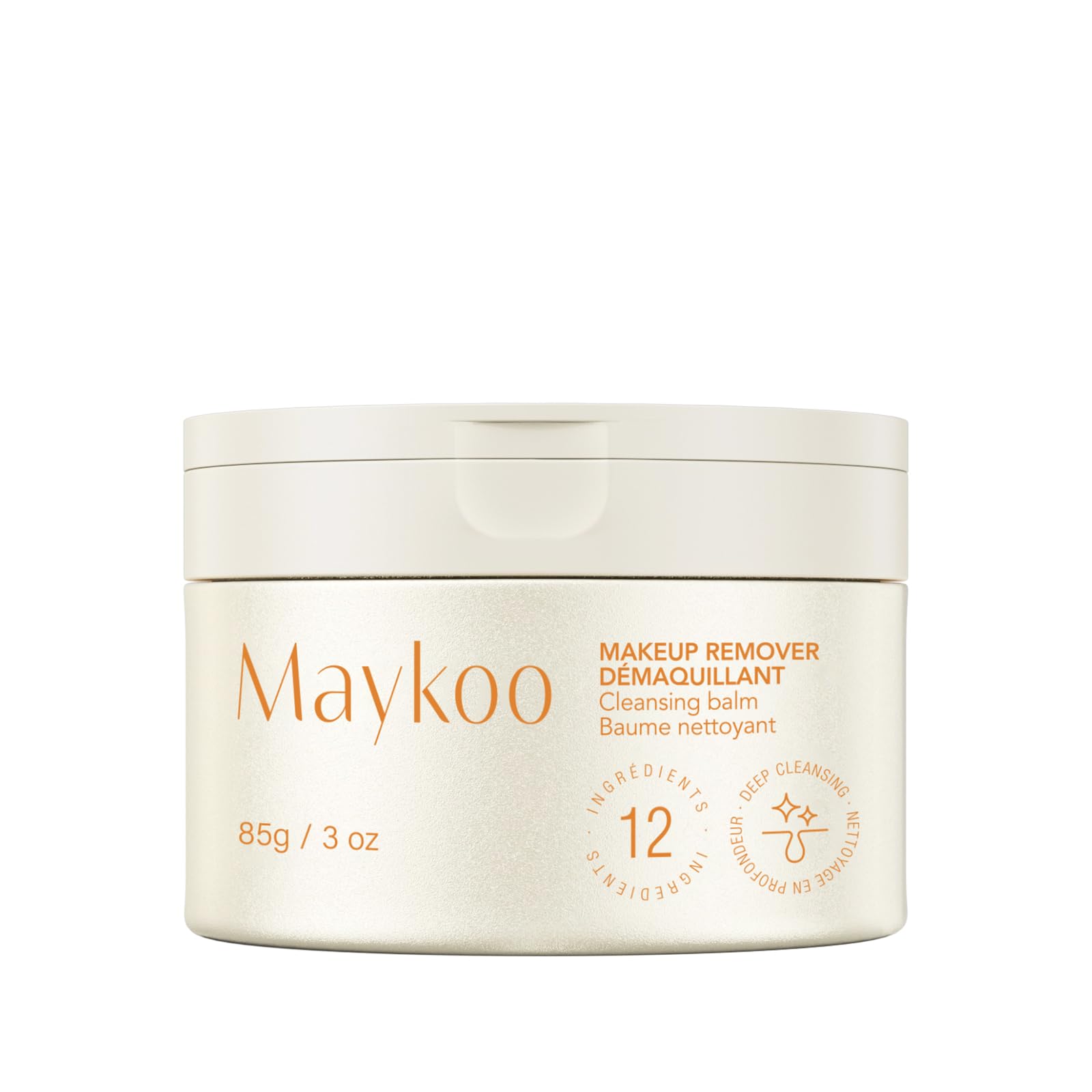 MAYKOO Makeup Remover Cleansing Balm, Hydrating & Deep Cleansing Makeup Remover Balm, Gentle Make-up Cleansing Balm to Melt Makeup, Oil Based Cleanser with Spatula & Easy To Rinse (85g/3 oz)