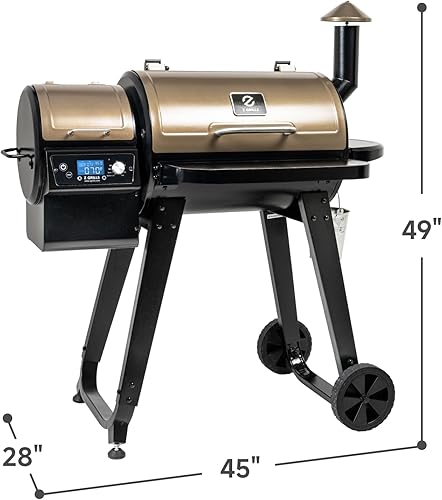 Miniatura 8 de Z GRILLS ZPG-450A2 Parrilla de pellets de madera y ahumador, controlador PID V3.0, 459 pies cuadrados en área de cocina, estante plegable, sonda