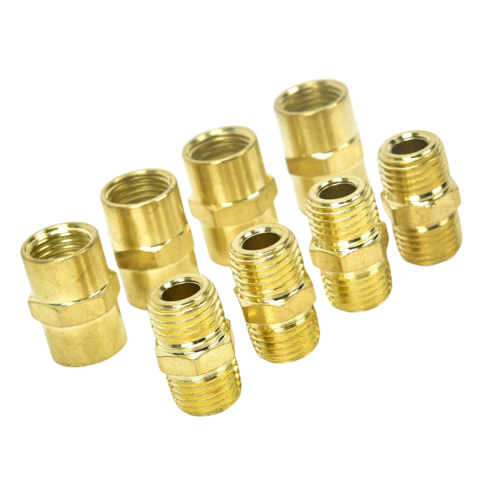 Msioytog A Duty Carbon Steel 2 Piece Quick Disconnect Ir Coupler With Twin Thread Design For Industrial Pneumatic Equipment Hexagonal Nipple Connector Double Thread