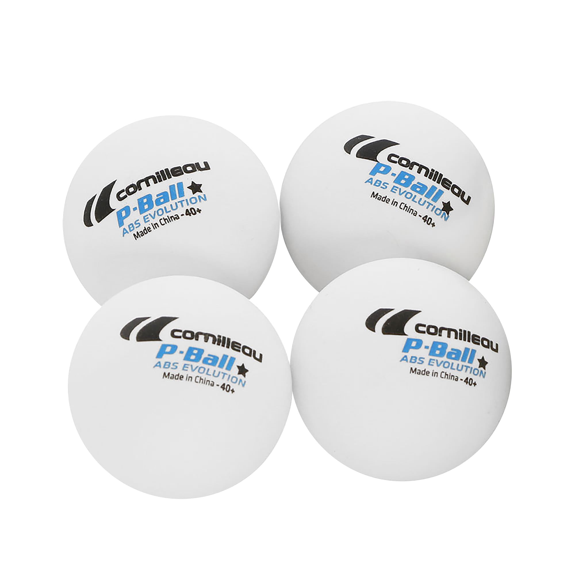 Cornilleau SOFTBAT Pack Quattro - 4 raquettes de ping-pong extérieur éco-conçues ultra durables + 4 balles