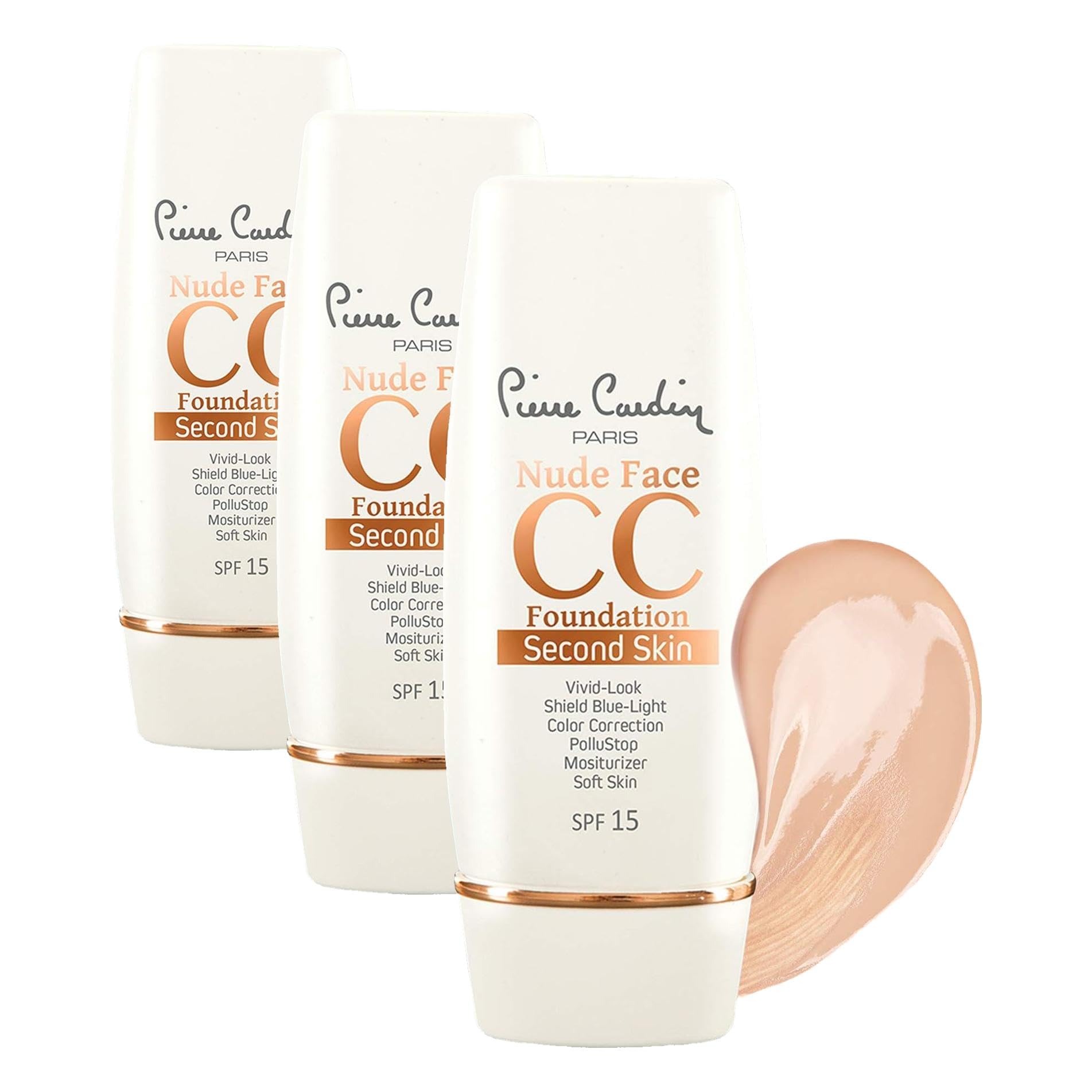 Pierre Cardin Nude Face Cc Cream, (Spf 15) Medium (3 paketi)