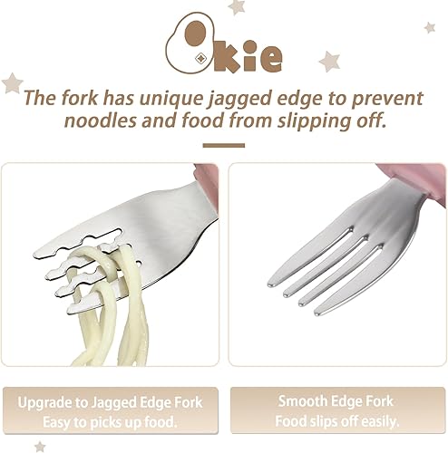 Miniatura 3 de Qkie Cucharas de silicona para bebé, utensilios para bebés y niños pequeños, auto alimentación, masticable, primera etapa de destete LED para bebés