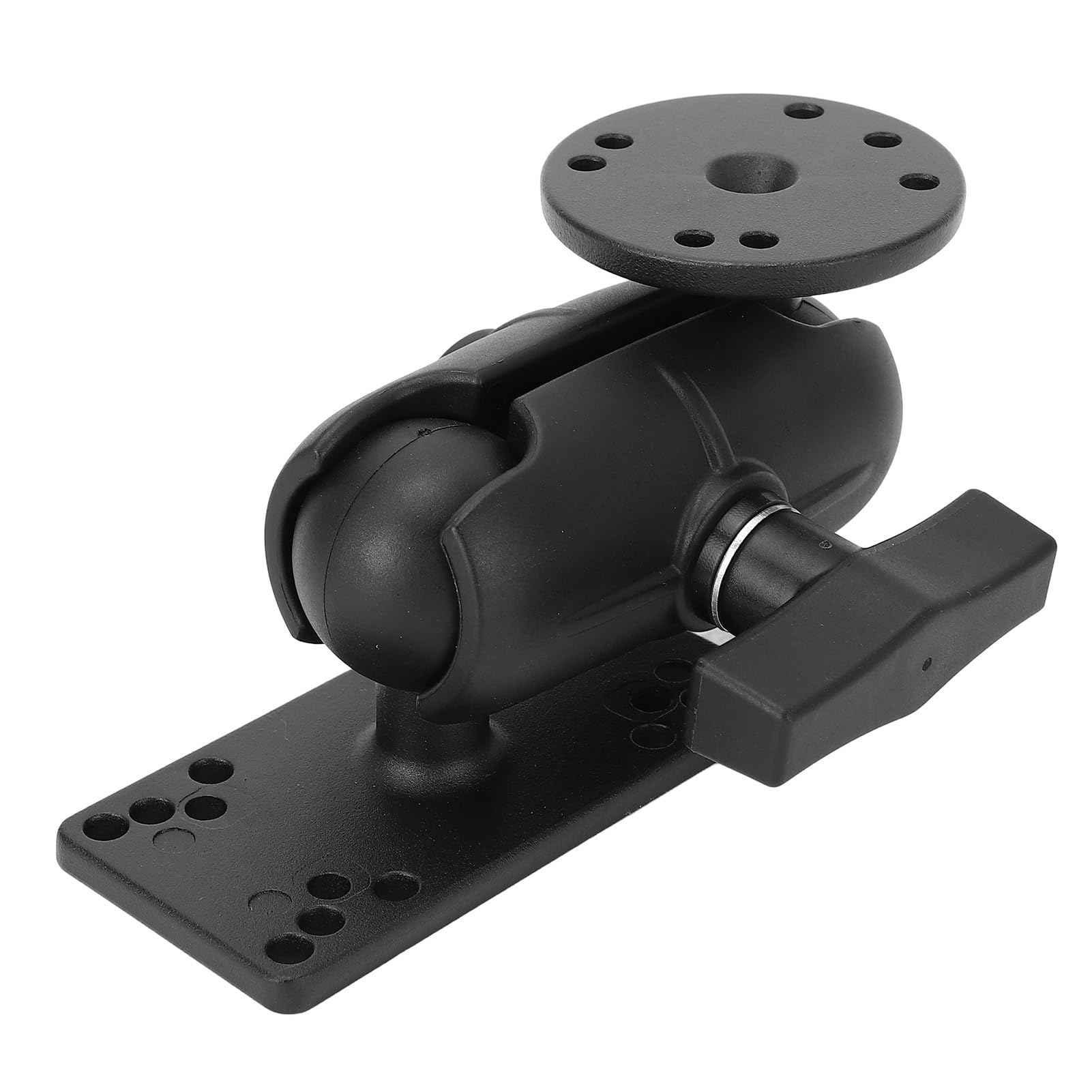 Fish Finder Mount,Aluminum Alloy 9.5cm Marine Electronic Mount with 1.5 Inch Rubber Ball Heads for Marine Boat Kayak Pontoon Canoe
