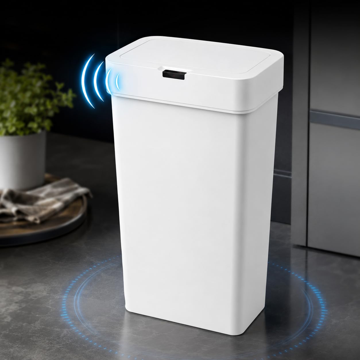 50 Litre Sensörlü Çöp Kovası, Otomatik Temassız Akıllı Çöp…