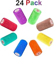 Vista 2 de Cinta adhesiva de 3 pulgadas para veterinarios (varios colores) (paquete de 24) rollo de agarre de vendaje flexible de adherencia autoadhesiva