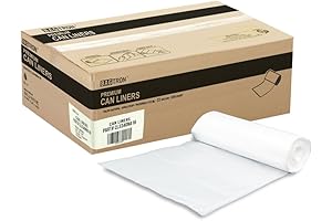 16x13 Clear Drawstring Bags 33 Gallon