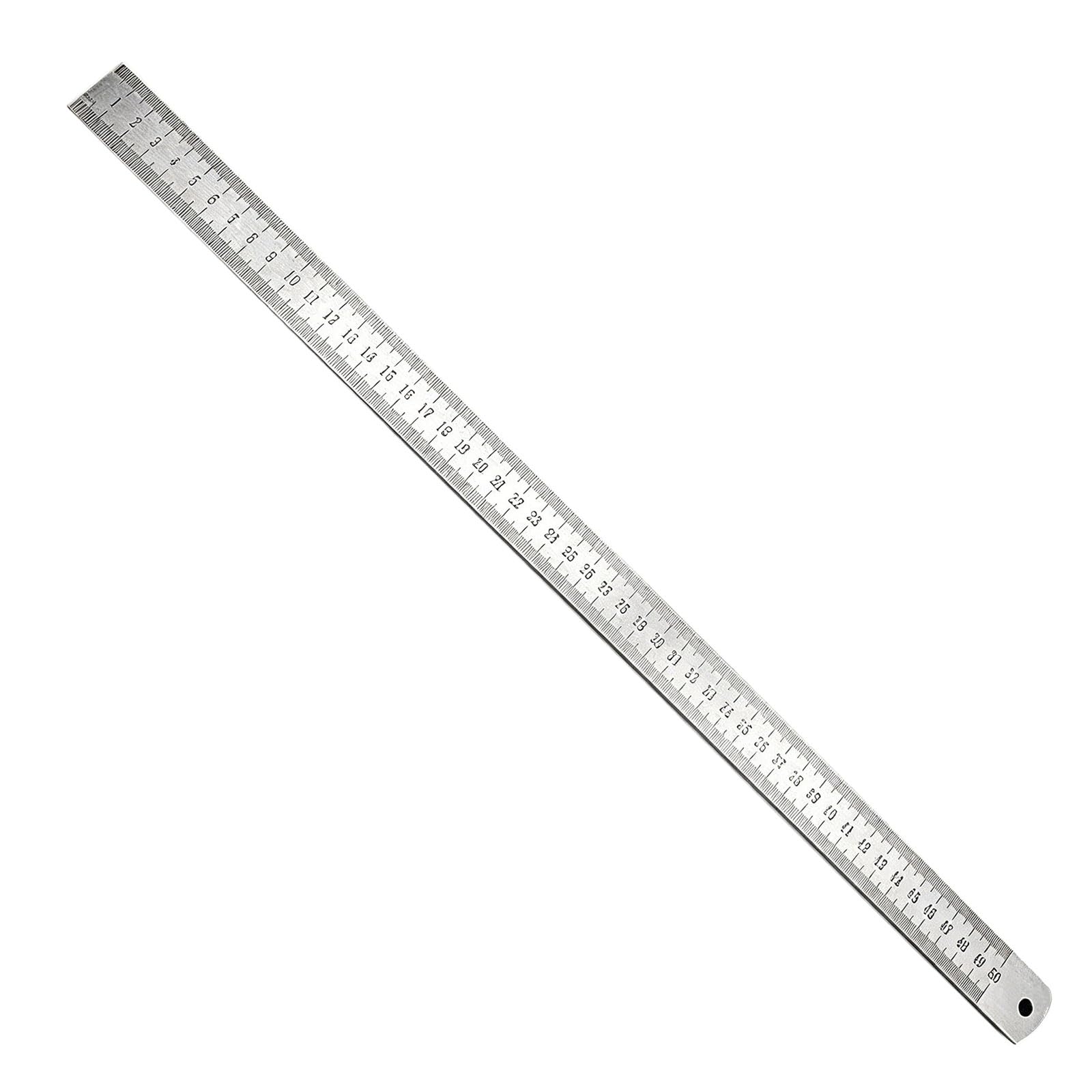 Kahdgss 50Cm Ranges Stainless Steel Ruler With Double Side Scale For Accurate Measuring In Woodworking And Drafting Measuring Tool For Woodworking