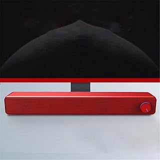 SoundbarAltoparlante Per Computer Altoparlante Soundbar Da Tavolo Per Uso Domestico Sistema A Doppio Altoparlante Audio Surround Stereo 3DSistema Home Theater Size4865 9 Cm ColorRed