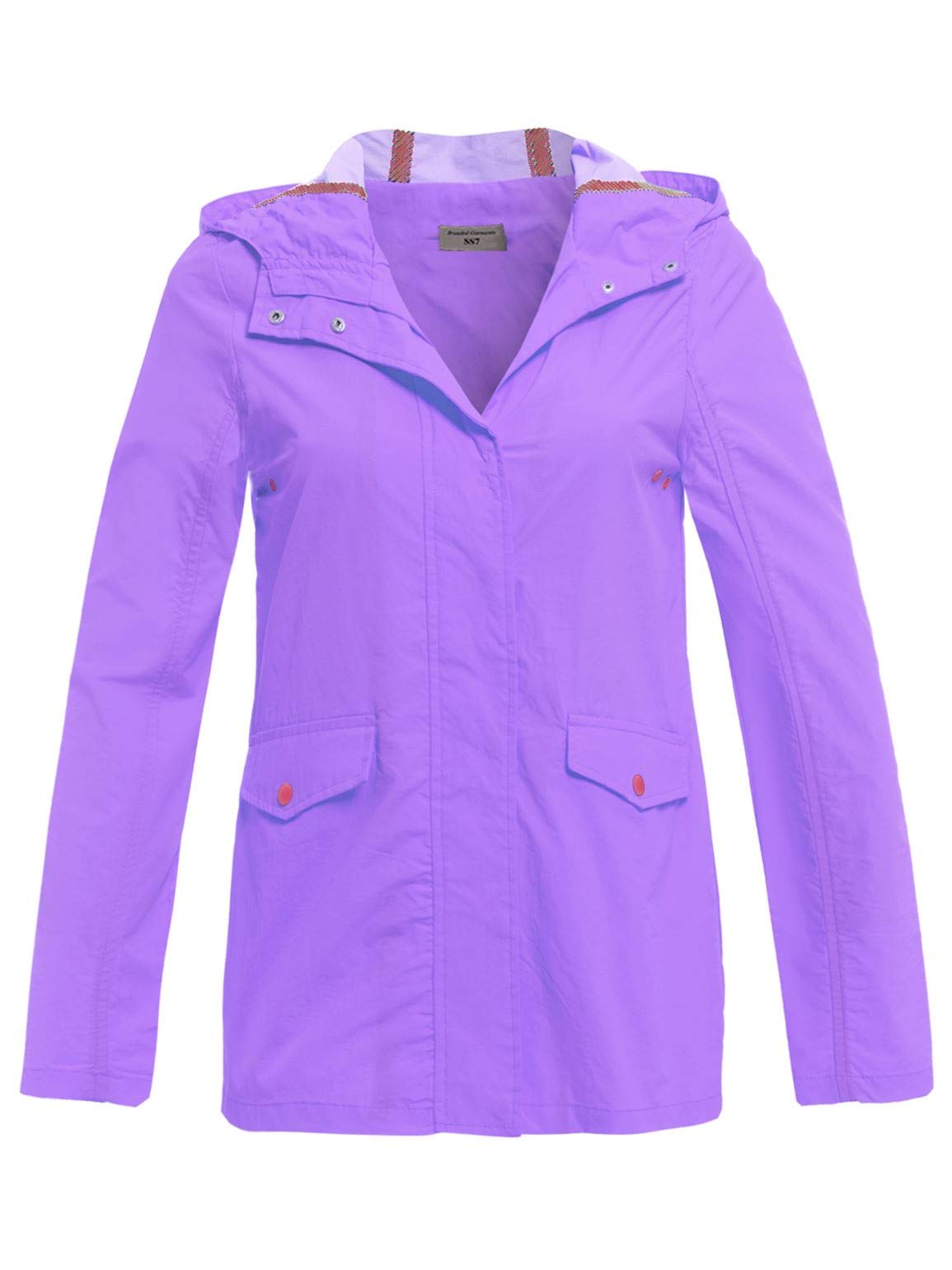SS7 Girls Rain Mac Showerproof Raincoat Jacket Ages Size 7 to 13 Years Hooded Coat Lilac