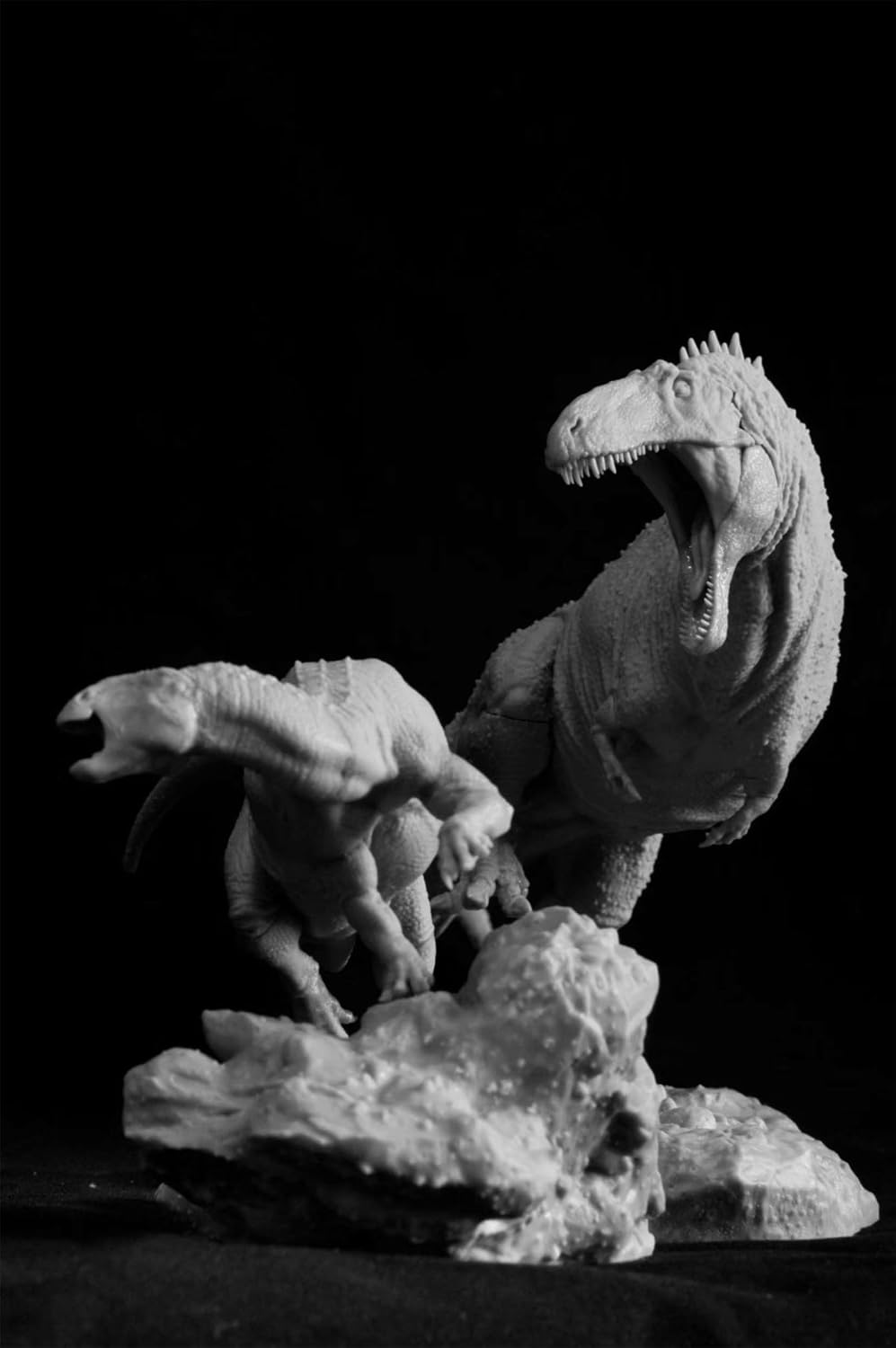 | 1/35 アクロカントサウルスVSテノントサウルス フィギュア 肉食 恐竜 40CM級 獣脚類 白亜紀 カルカ 【ツインセット】