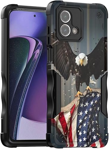 Funda compatible con Motorola Moto G Stylus 5G 2023 (solo 5G - 2023 lanzado), funda protectora híbrida a prueba de golpes, diseño de águila calva disponible en Yaxa Peru