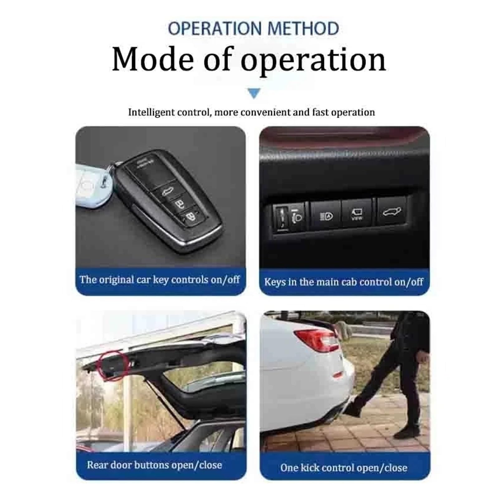 Molle A Gas Elettriche Per Q50 Q50L V37 Auto Alimentazione Tronco Apertura Aspirazione Elettrica Portellone Intelligente Coda Porta Di Sollevamento Puntone Ricambi Auto(With footsensor)