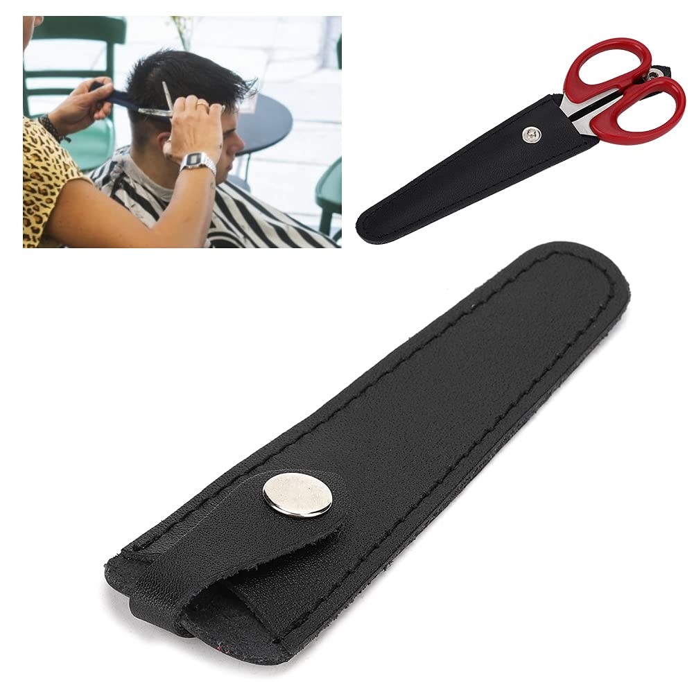 Professional PU Leather Scissors Bag, Hairdresser Scissors Bag, Portable Scissors Storage Holder Casing Hairdressing Tool - Image 4
