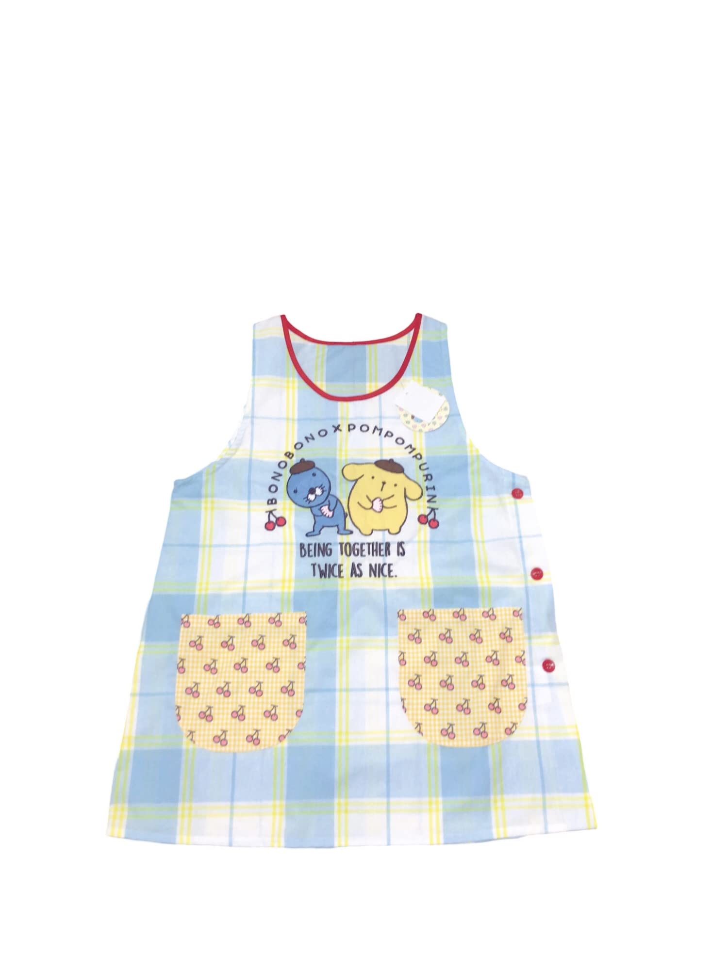 Amazon.co.jp: ポムポムプリン × ぼのぼの エプロン 保育士 女性用 M-L