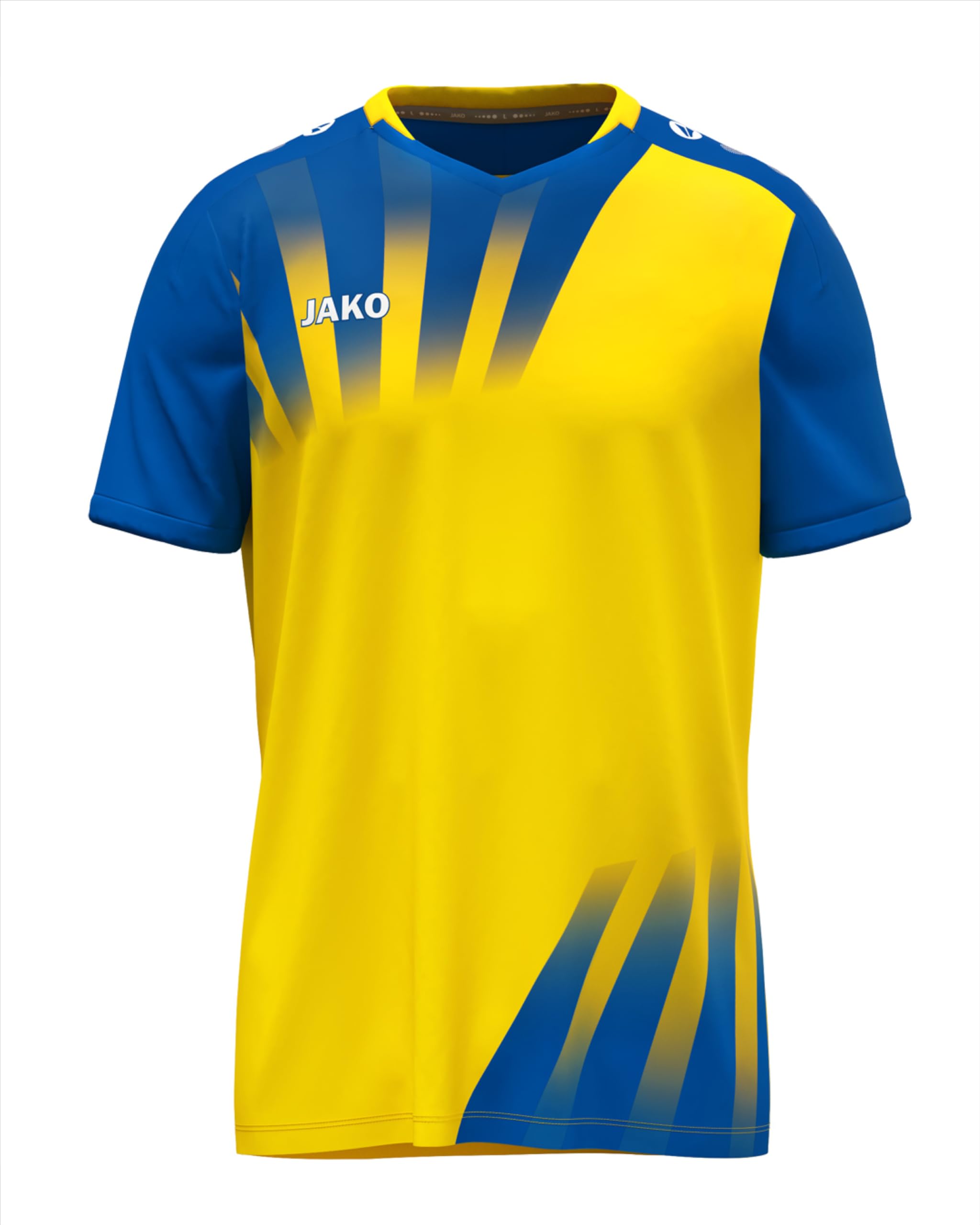 JAKO Vintage Trikot Unisex Kurzarm – Gelb/Royal, XXL