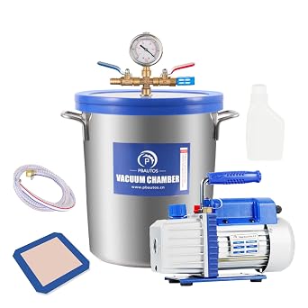 9 Gallon Vacuum Chamber Kit with 5CFM Vacuum Pump