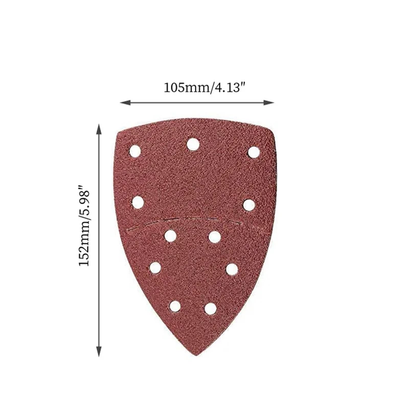 Papel de lija triangular flocado