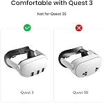 KIWI design V3 Facial Interface,2 Face Pads Compatible with Meta/Oculus Quest 3 Accessories, NOT for Quest 3S